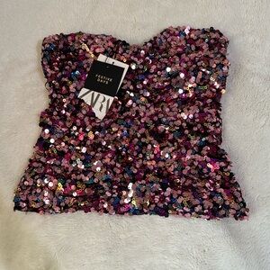 Zara strapless top